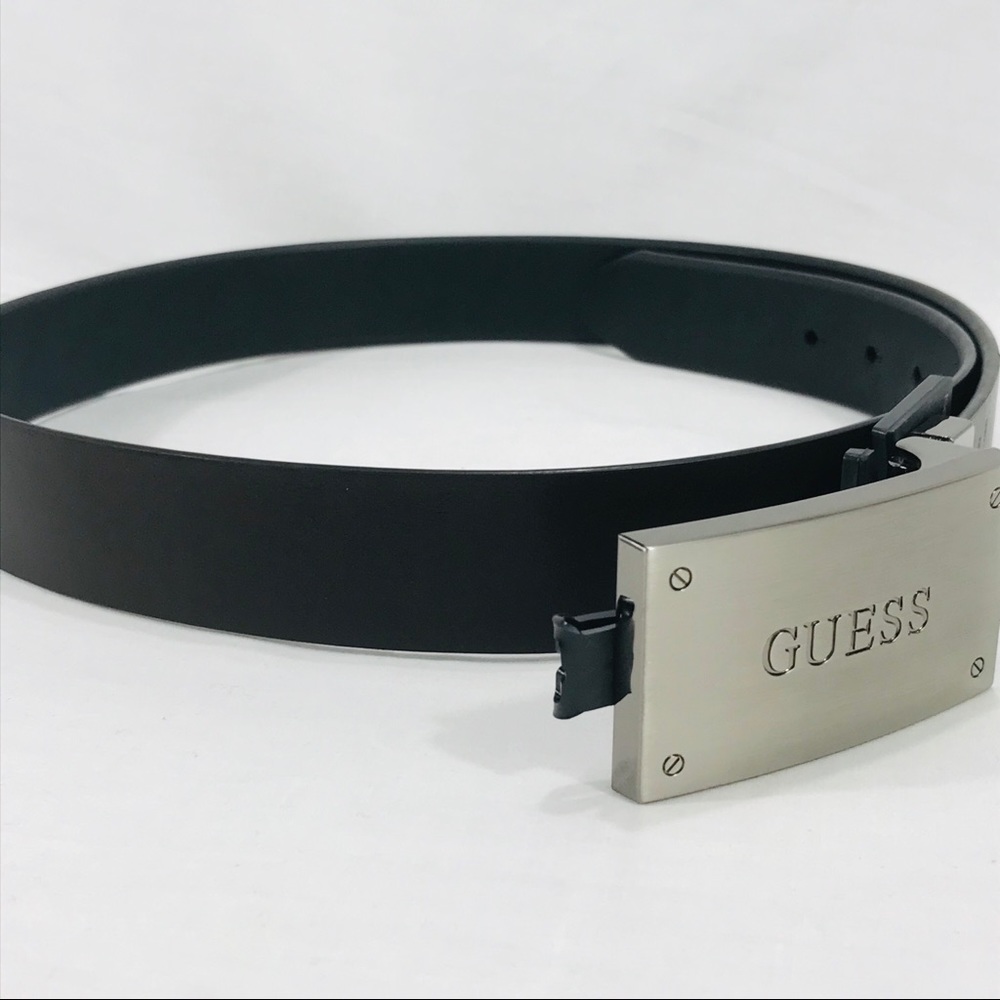 Guess Reversible Leather Belt, Black, Brown, Large - Picture 3 of 5